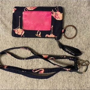 Very Bradley ID Wallet and Lanyard